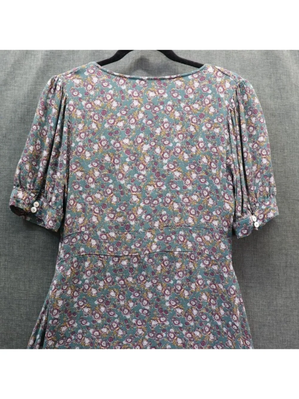 Free People Provence Floral Puff Sleeve Dress S